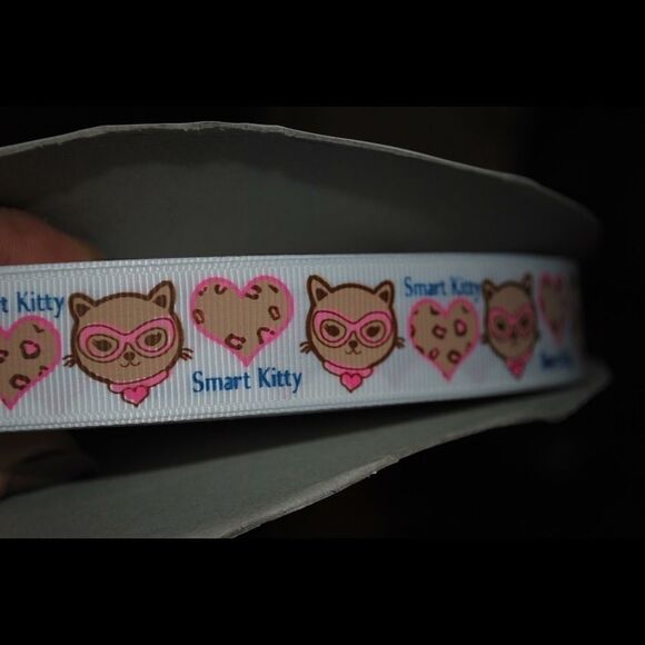 5/$20 grosgrain Ribbon 7/8” 5 yards smart kitty - Picture 3 of 3